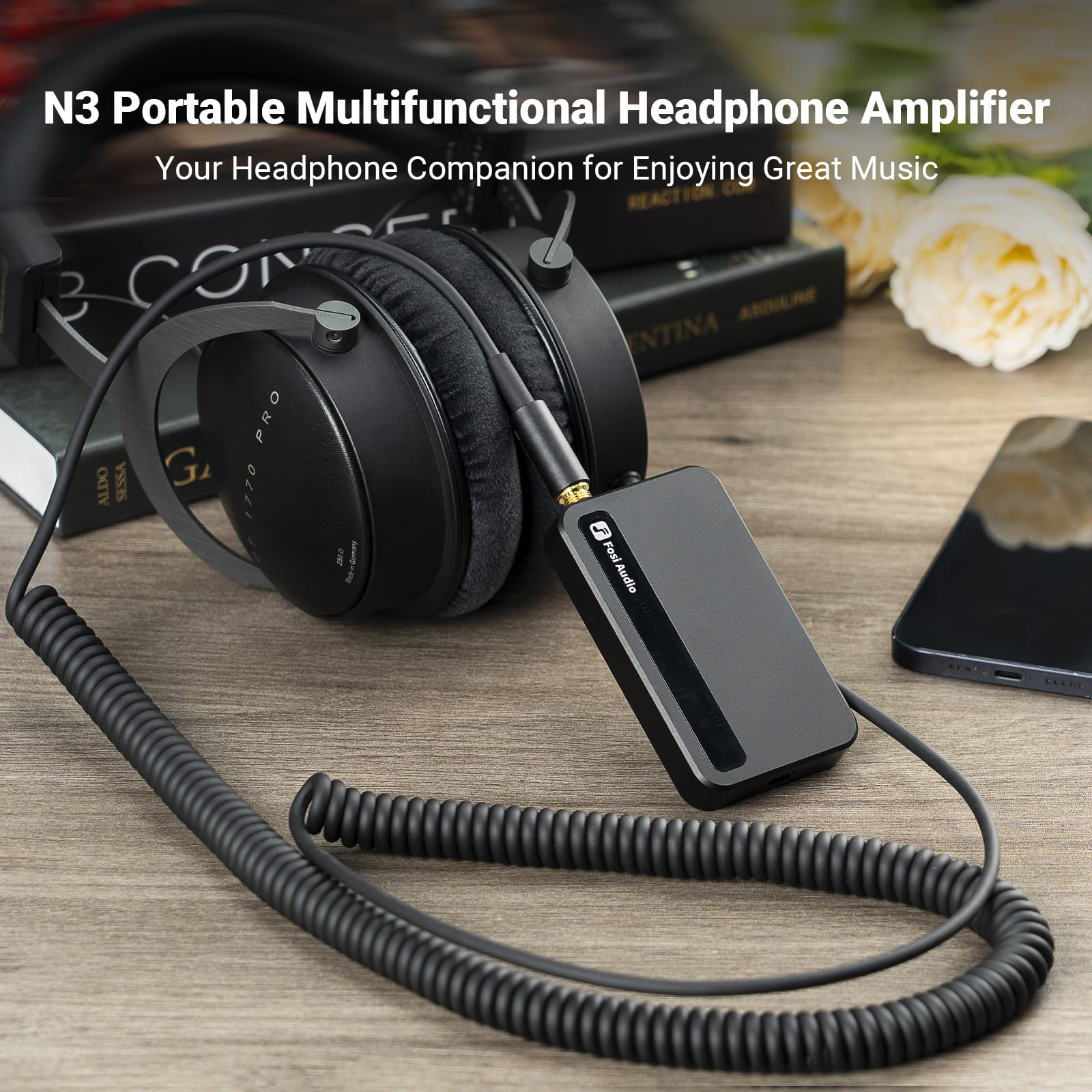 Fosi Audio N3 Portable Bluetooth Headphone Amplifier Receiver - Fosi Audio