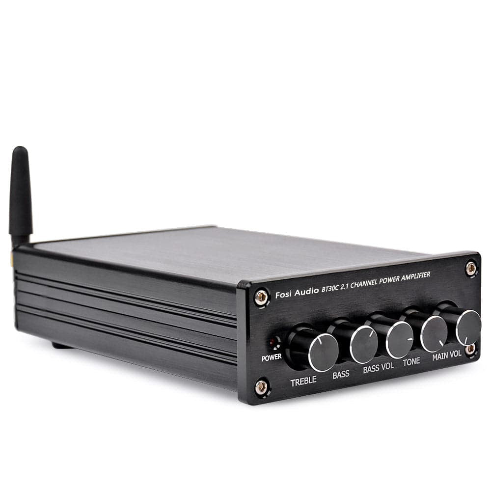 Fosi Audio BT30C Bluetooth 4.2 HiFi Stereo 200W 2.1 Channel Power Amplifier  (Refurbished Unit)
