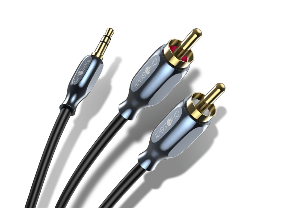 Choseal RCA Cable 3.5mm AUX RCA Adapter Cables 1M 3.28 Feet - Fosi Audio