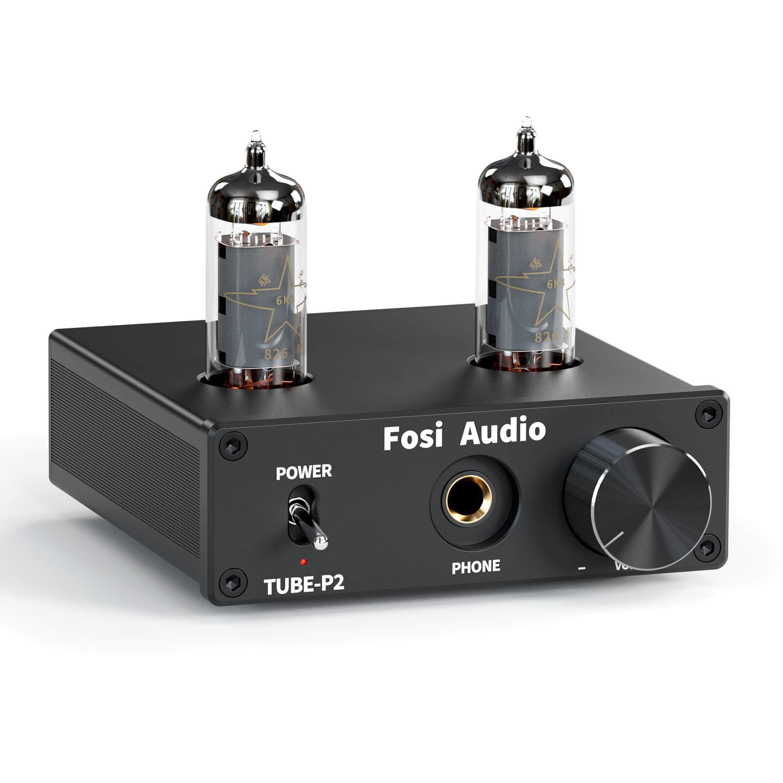 Fosi Audio P2 Headphone Amplifier Vacuum Tube Headphone Amp Mini Hi-Fi Stereo Audio for Headphones