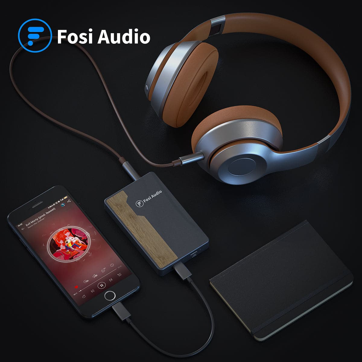 Fosi Audio HD3PRO DSD USB DAC AMP Amplifier for Apple iPhone iPad DSD256 32bit/384k