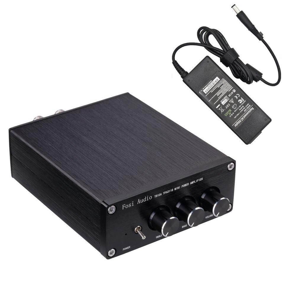 [Old Version] TB10A 2Ch Stereo Audio Amplifier Mini Hi-Fi Class D Integrated Amp 100W x 2 With Bass and Treble Control