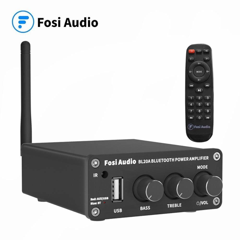 Fosi Audio BL20A Bluetooth TPA3116 Sound Power Amplifier 100W Mini HiFi Audio Class D Amp Bass Treble With U-Disk Remote Control Media 1 of 7